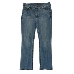 Seven7 Jeans Womens 14 Tummyless High Rise Boot Blue Medium Wash